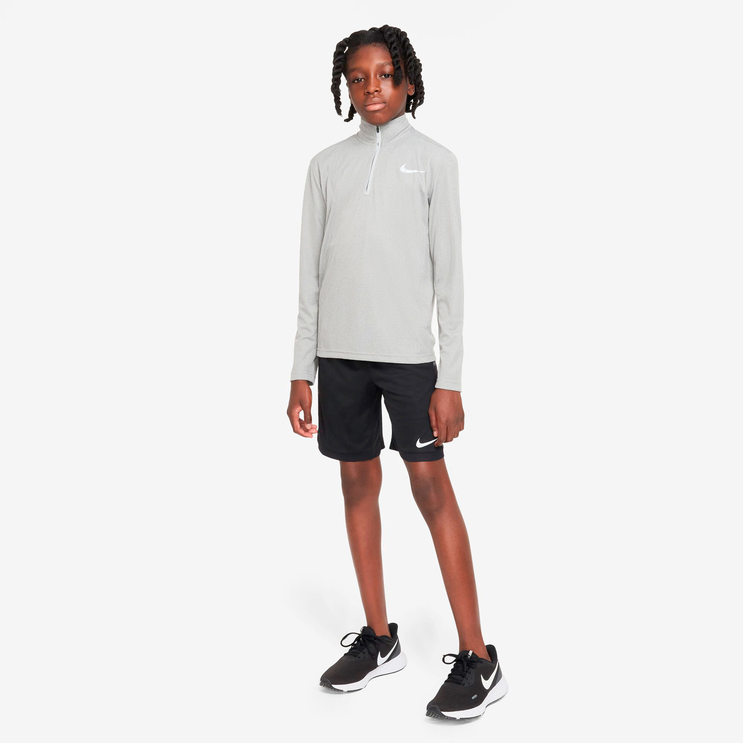 Nike running pacer half new arrivals zip top in grey