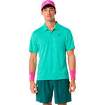 ASICS Tennis apparel ASICS Match Jacquard    Polo Men - green