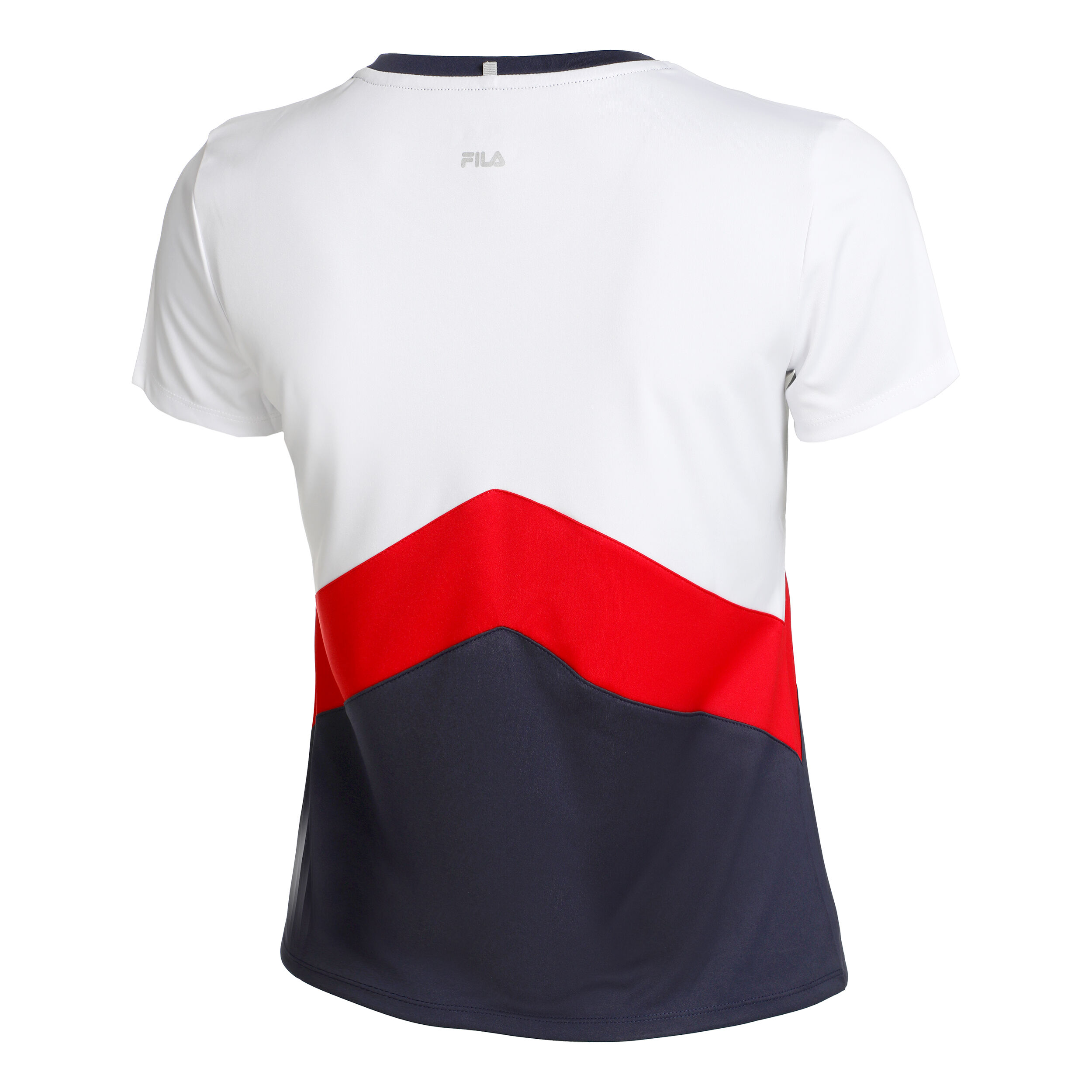 Red black and new arrivals white fila shirt