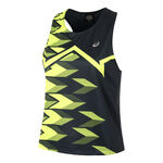 ASICS Clothing ASICS Light Graphic Tank Top Women-Dark Blue,Neon Yellow