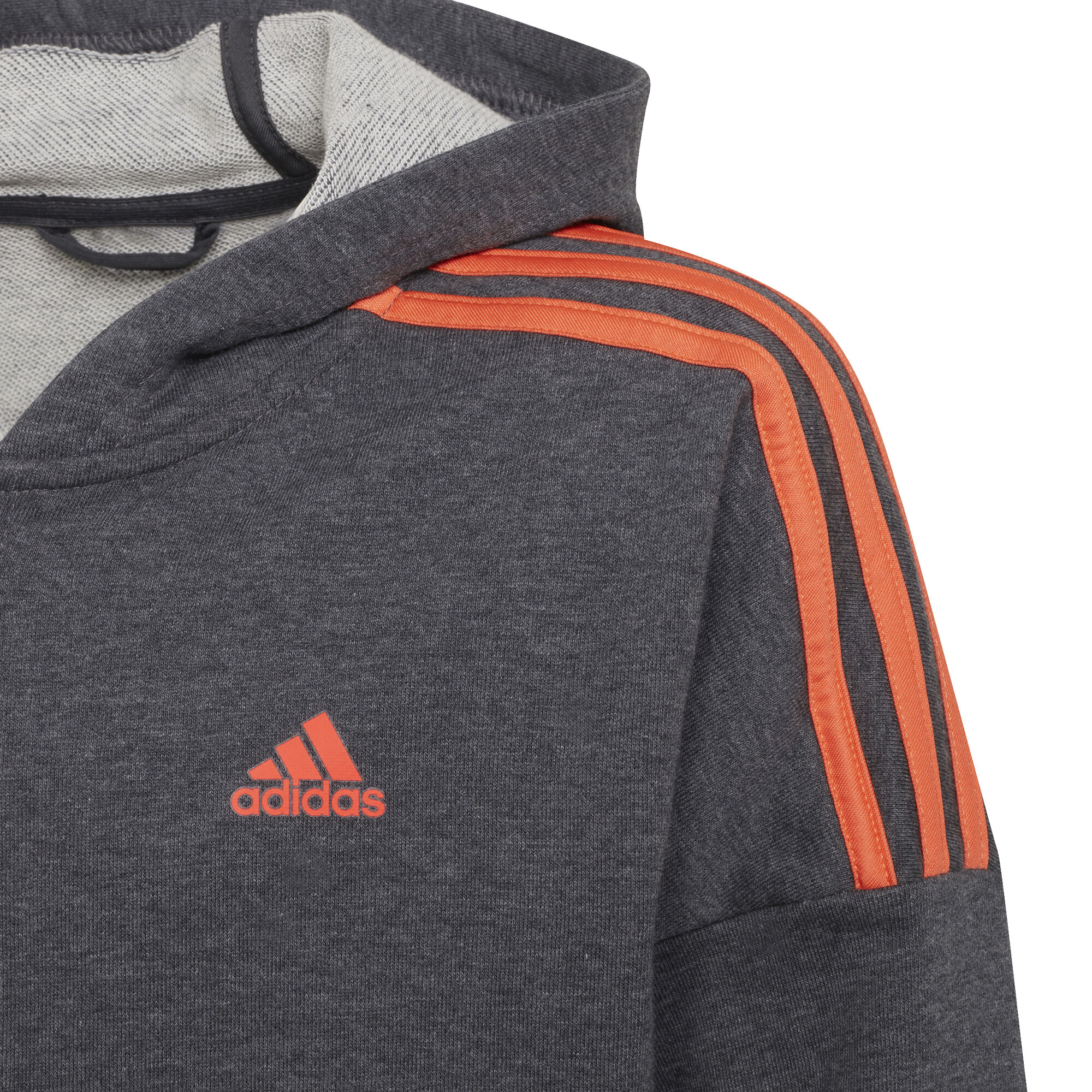 Grey and orange 2025 adidas tracksuit