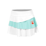 Quiet Please Clothing Quiet Please Wild Flounce Skirt Girls-White,Turquoise