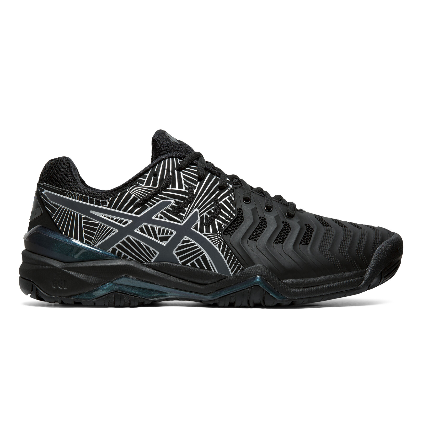 Asics gel resolution 7 novak black men's shoes store