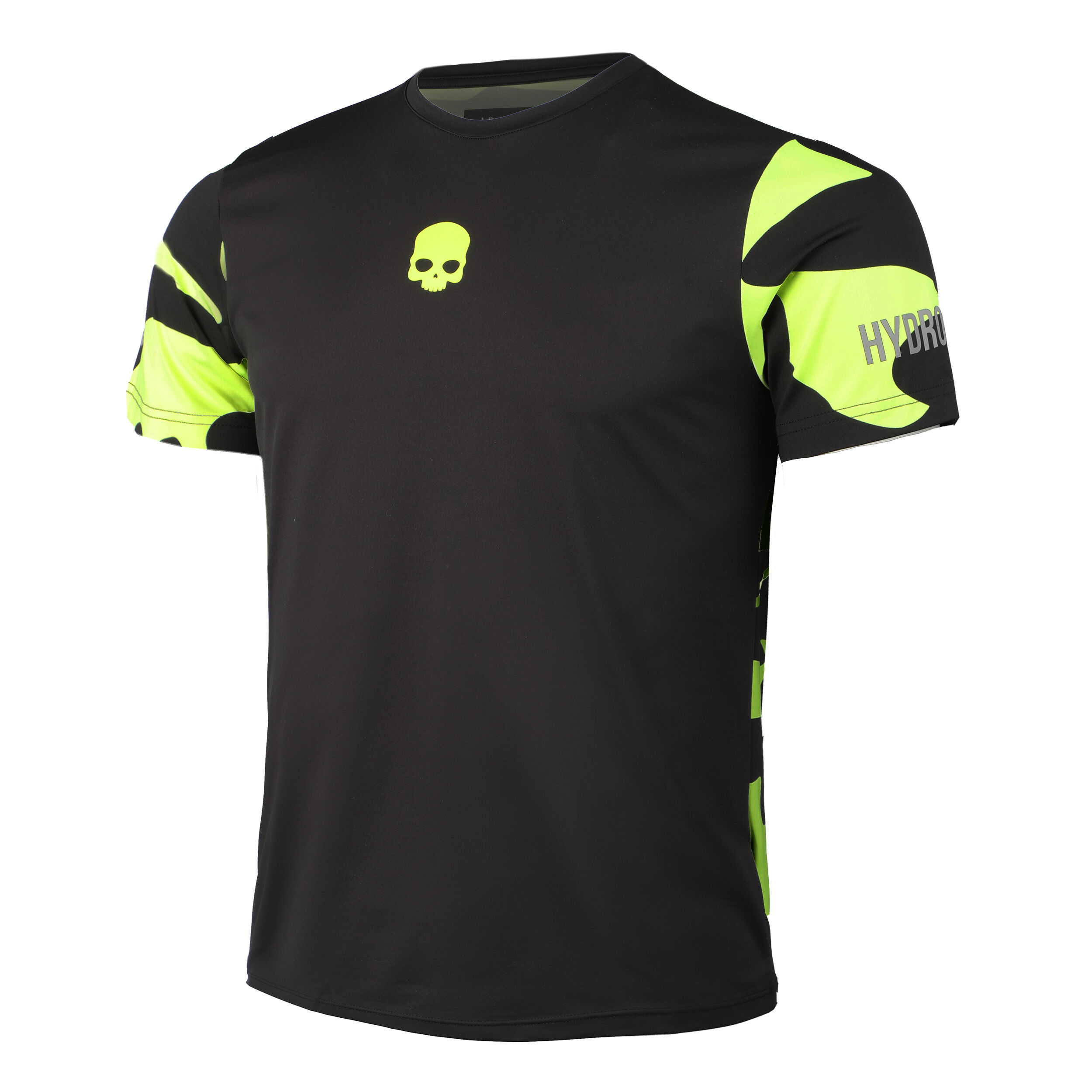 Tech Camo T Shirt Men Black Yellow