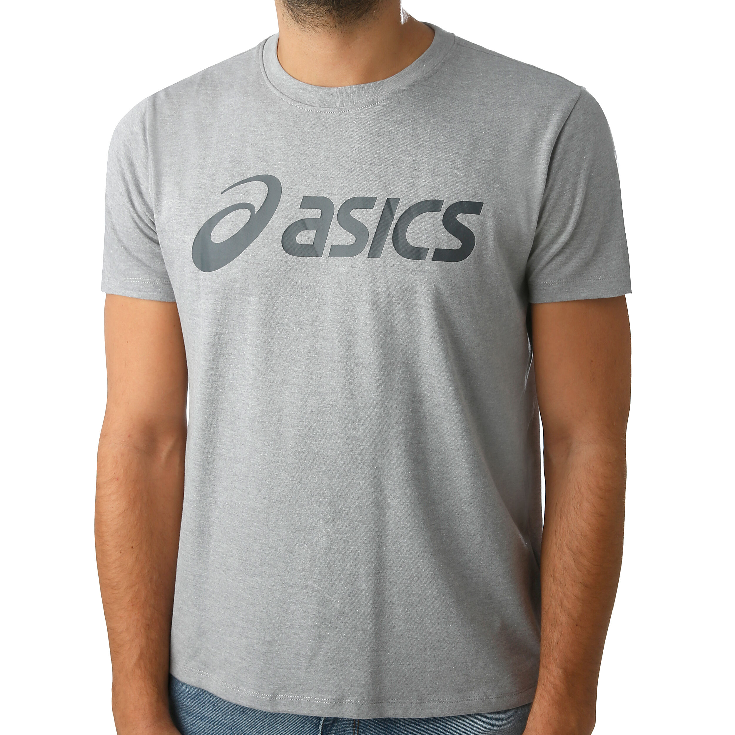 Big Logo T Shirt Men Grey Dark Grey