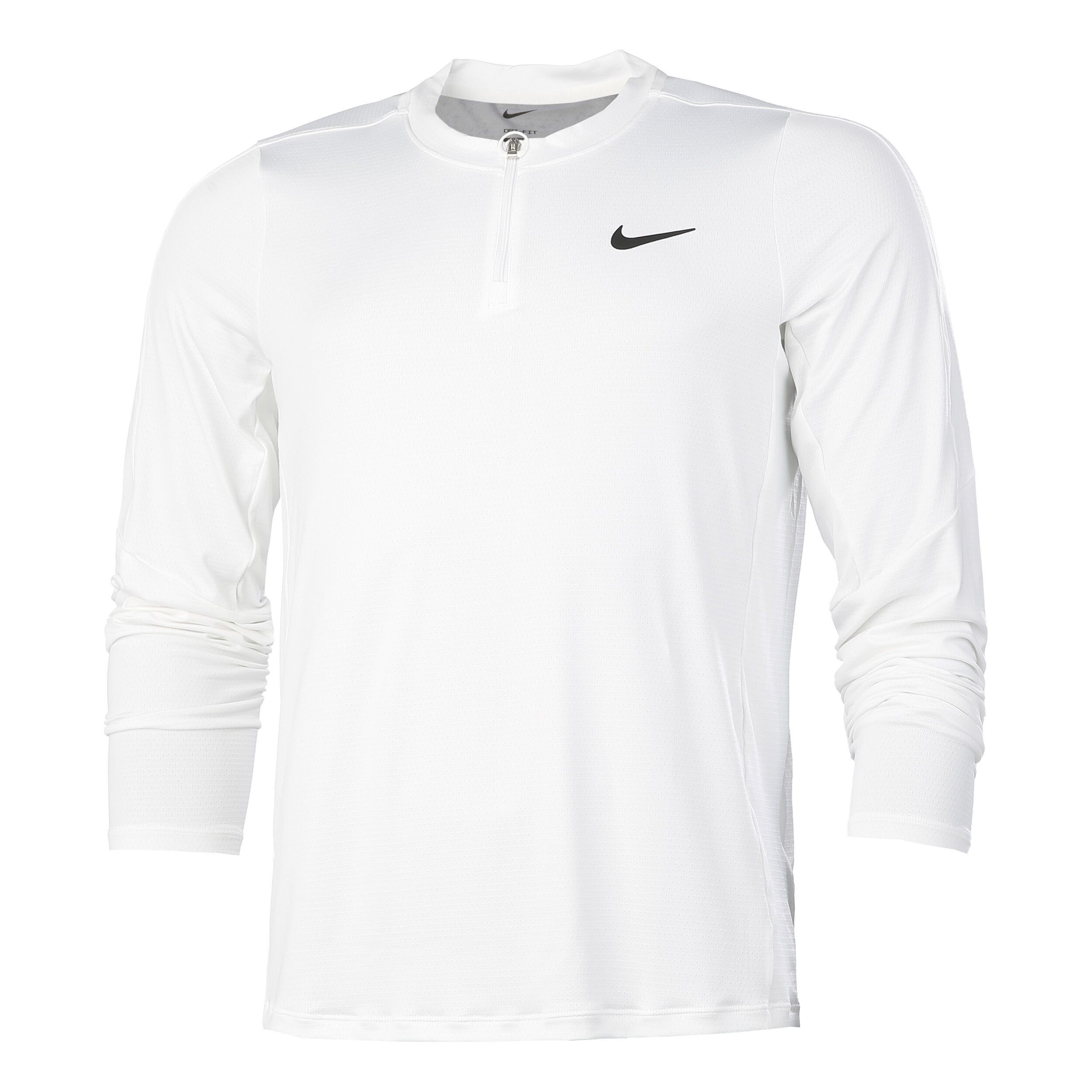 Dri Fit Advantage Half Zip Long Sleeve Men White