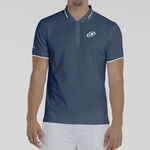 Bullpadel Clothing Bullpadel Leiro 25V Polo Men-Dark Blue