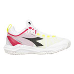 Diadora Tennis shoes Diadora Speed Blushield Fly 4+ All Court Shoe Women-White,Neon Yellow