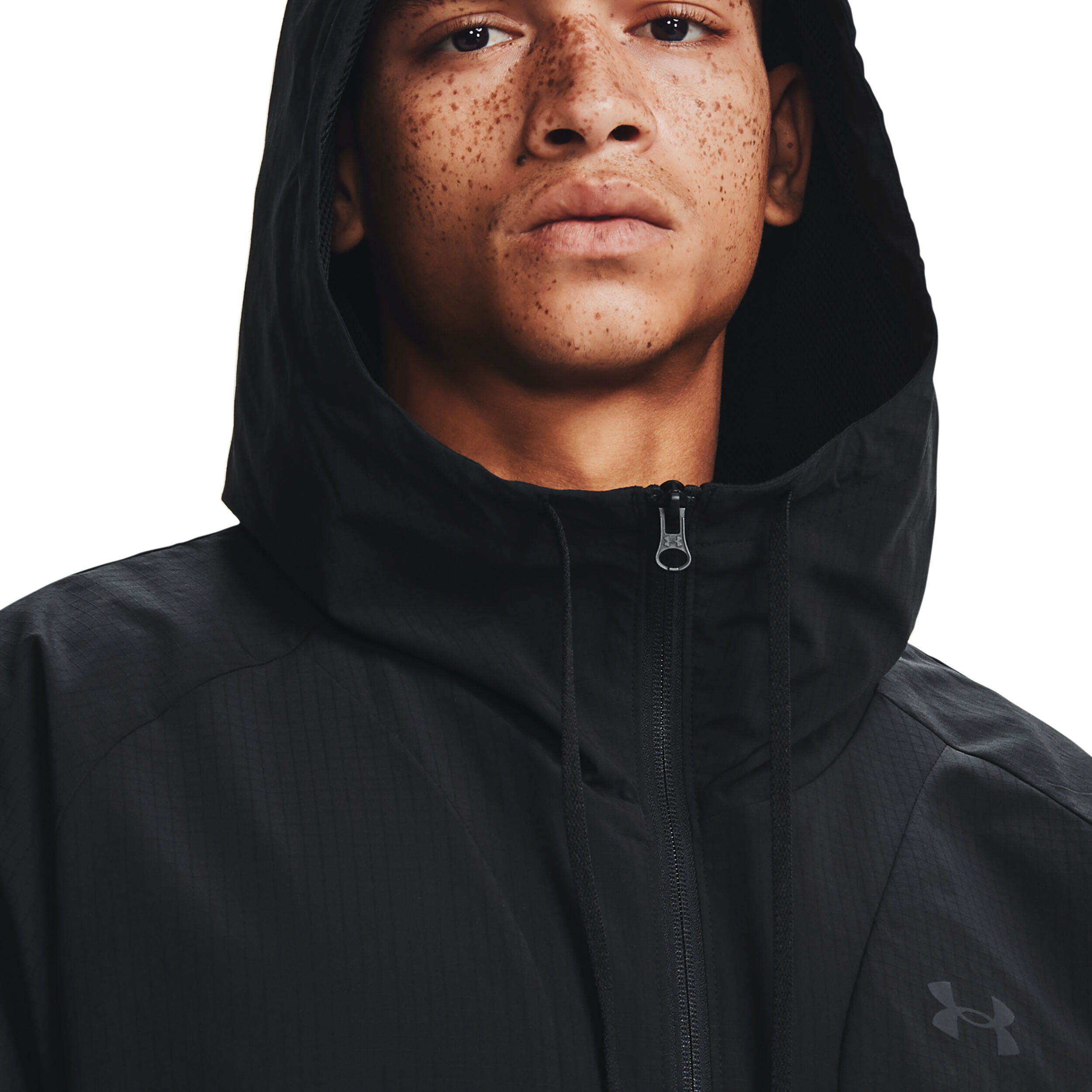 Under armour vanish woven full zip hooded jacket hot sale