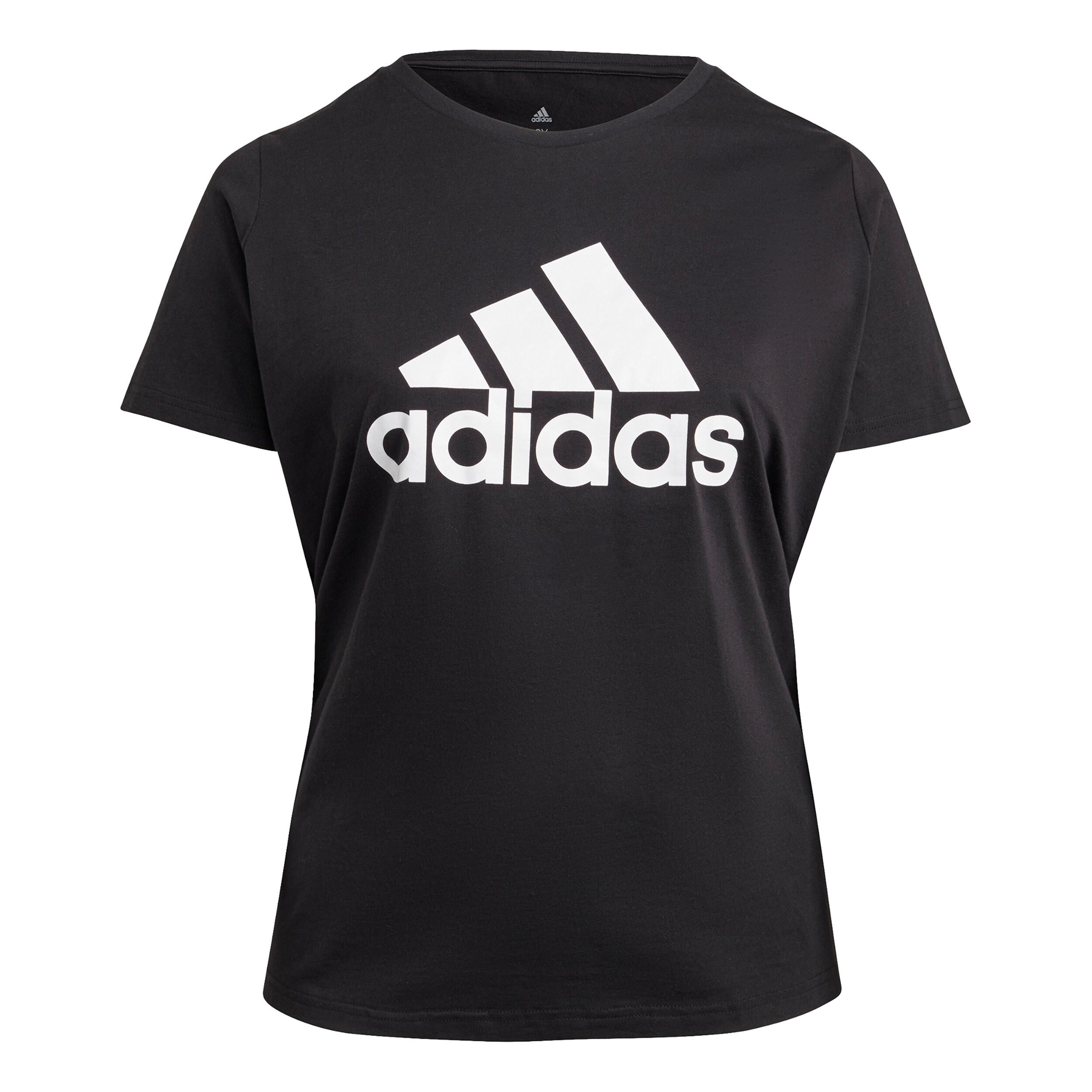 Buy adidas Big Logo Plus Size T Shirt Women Black White online Tennis Point COM
