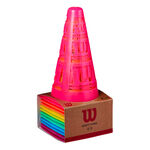 Wilson Coach equipment Wilson Safe Cones Marking Cone 12 Pack-Multicoloured