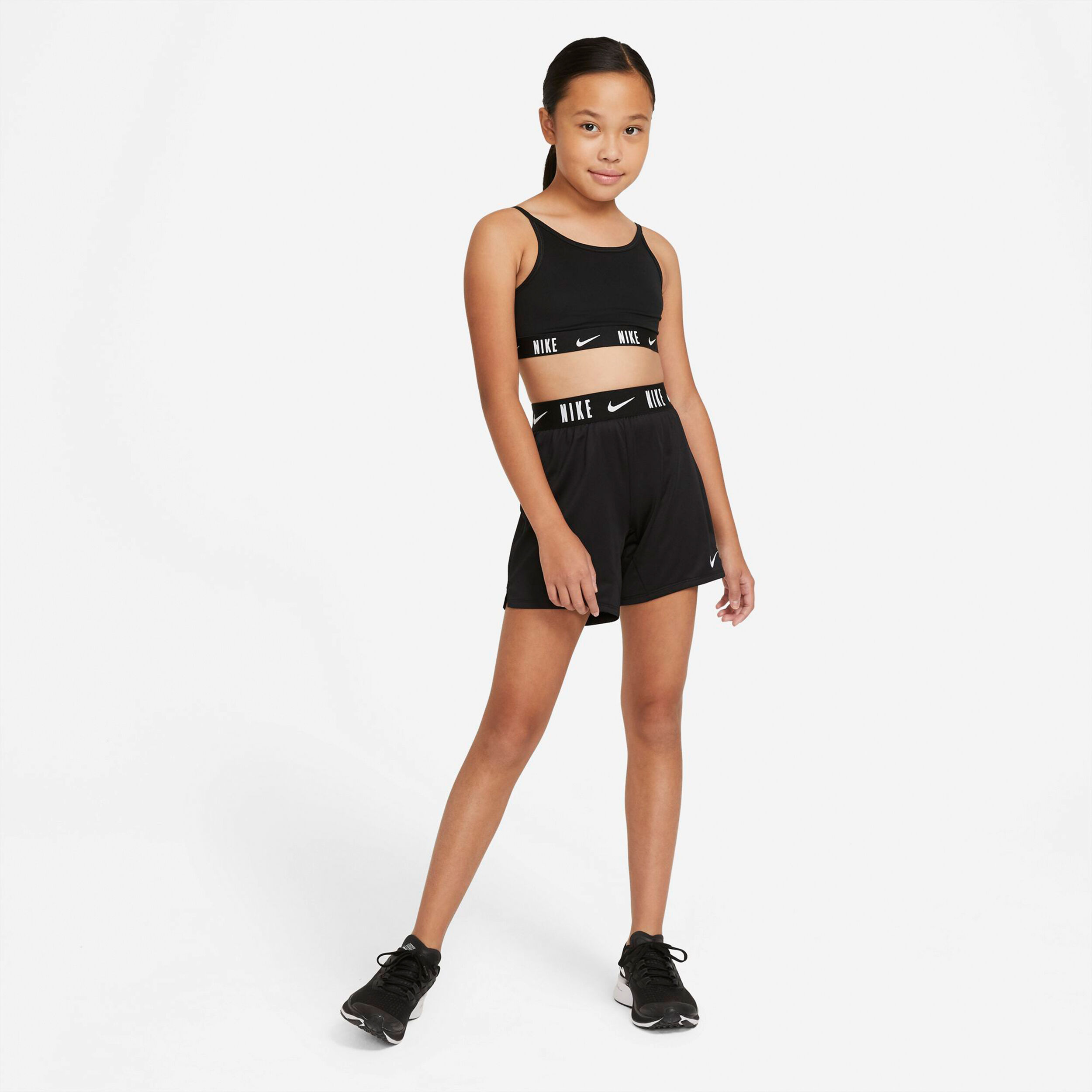Dri Fit Trophy Shorts Girls Black White