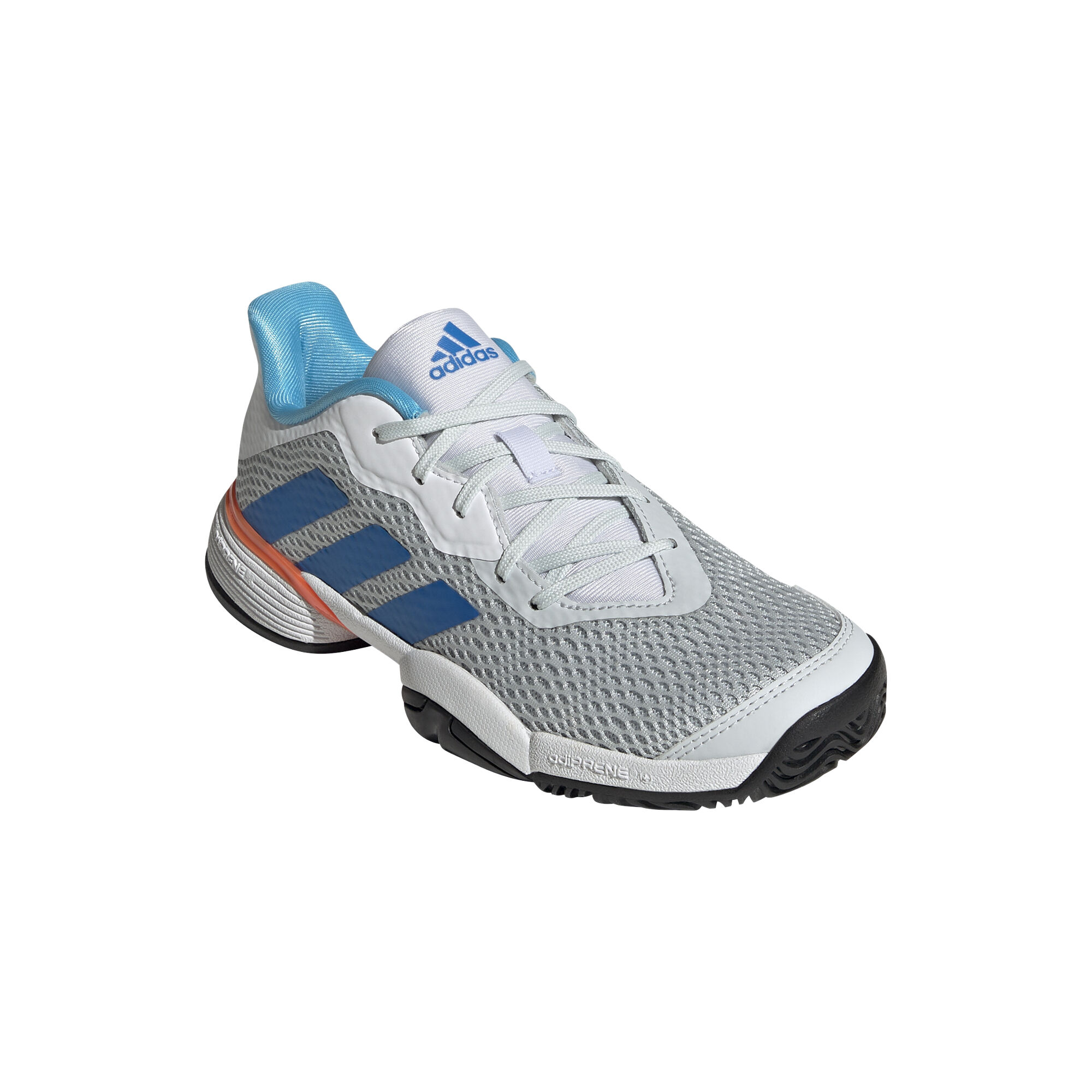 Buy adidas Barricade All Court Shoe Kids White Blue online