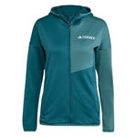 adidas Clothing adidas Terrex XPR Light Fleece Running Jacket Women-Petrol