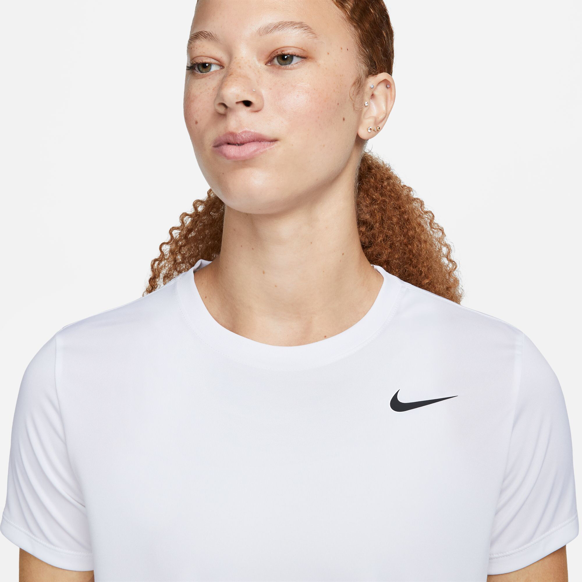 Nike Dri-Fit Regular T-Shirt Women White | Tennis-Point