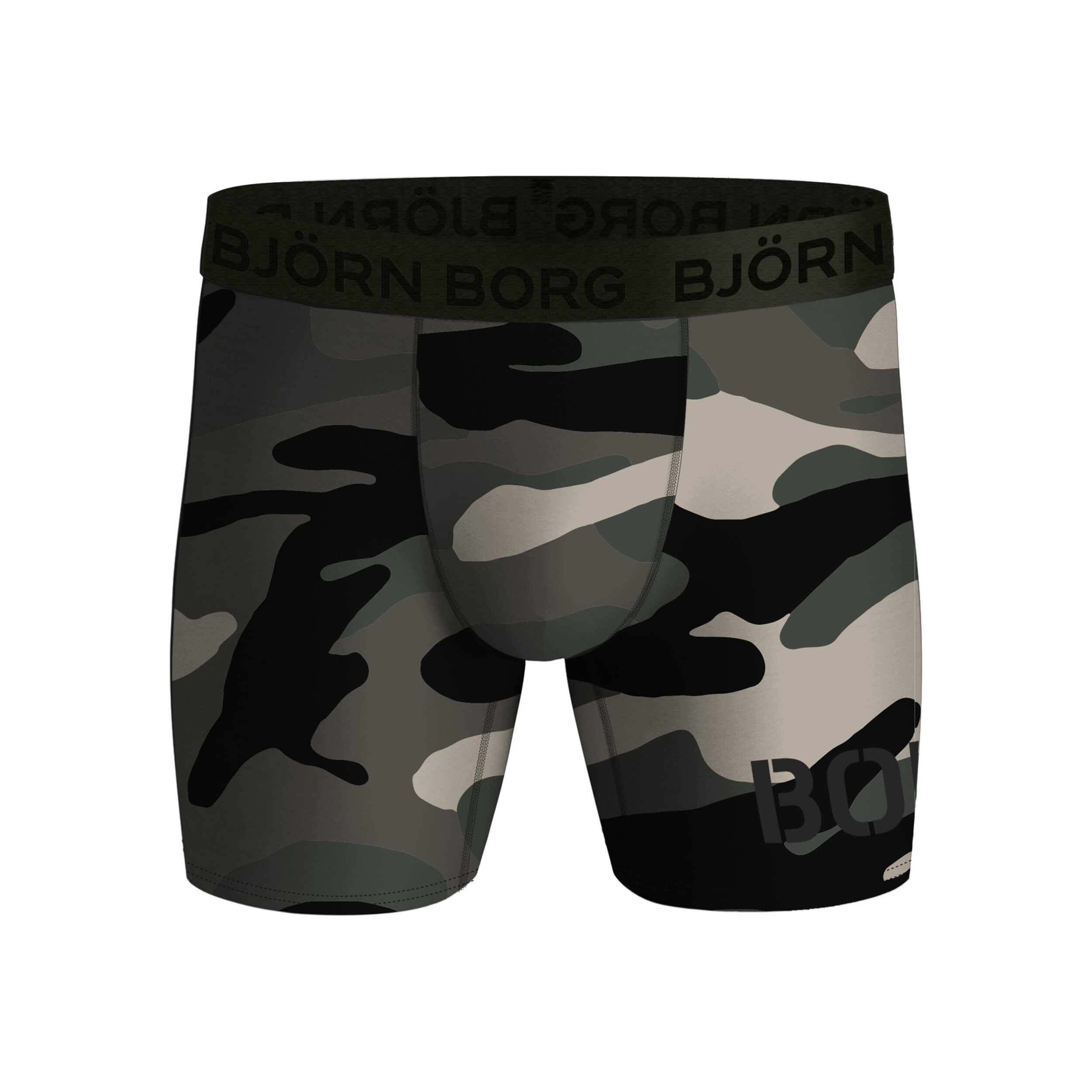 Black Bjorn Borg Performance Tonal Camo Mens Boxer Shorts 