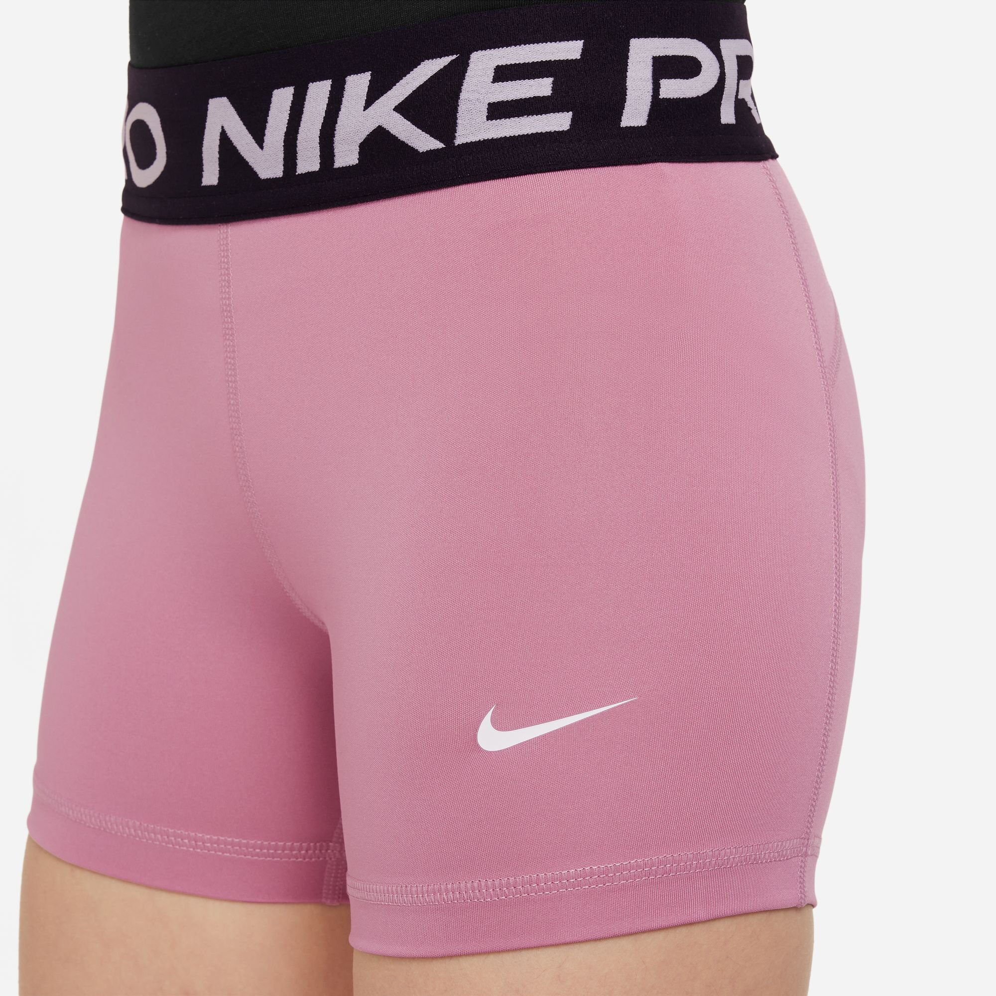 Pink nike top bike shorts