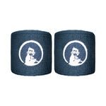 Quiet Please Tennis apparel Quiet Please Short Wristband 2 Pack Unisex - blue grey, white