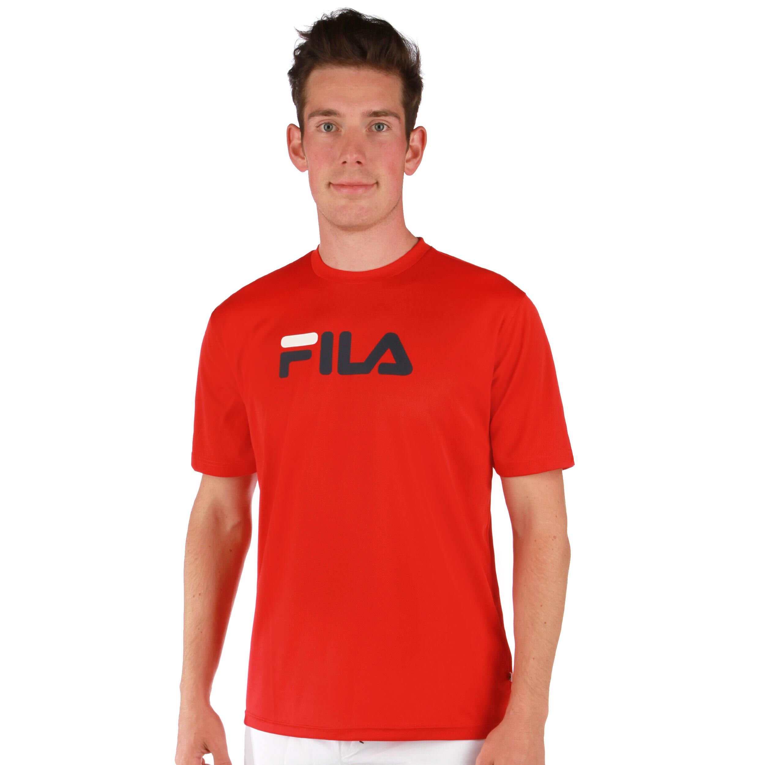Red fila t shirt new arrivals