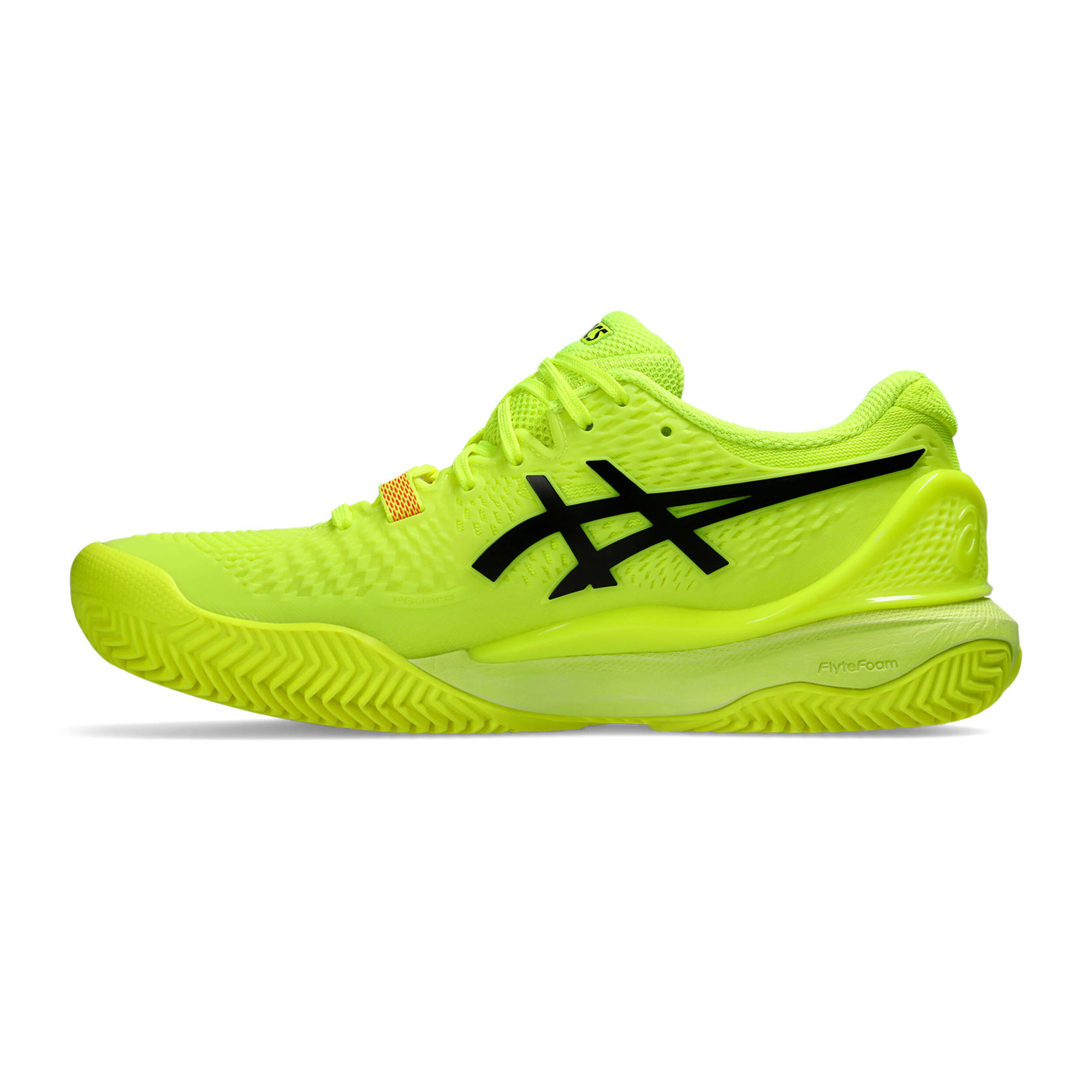 Gel Resolution 9 Clay Court Shoe Women Neon Yellow Neon Orange
