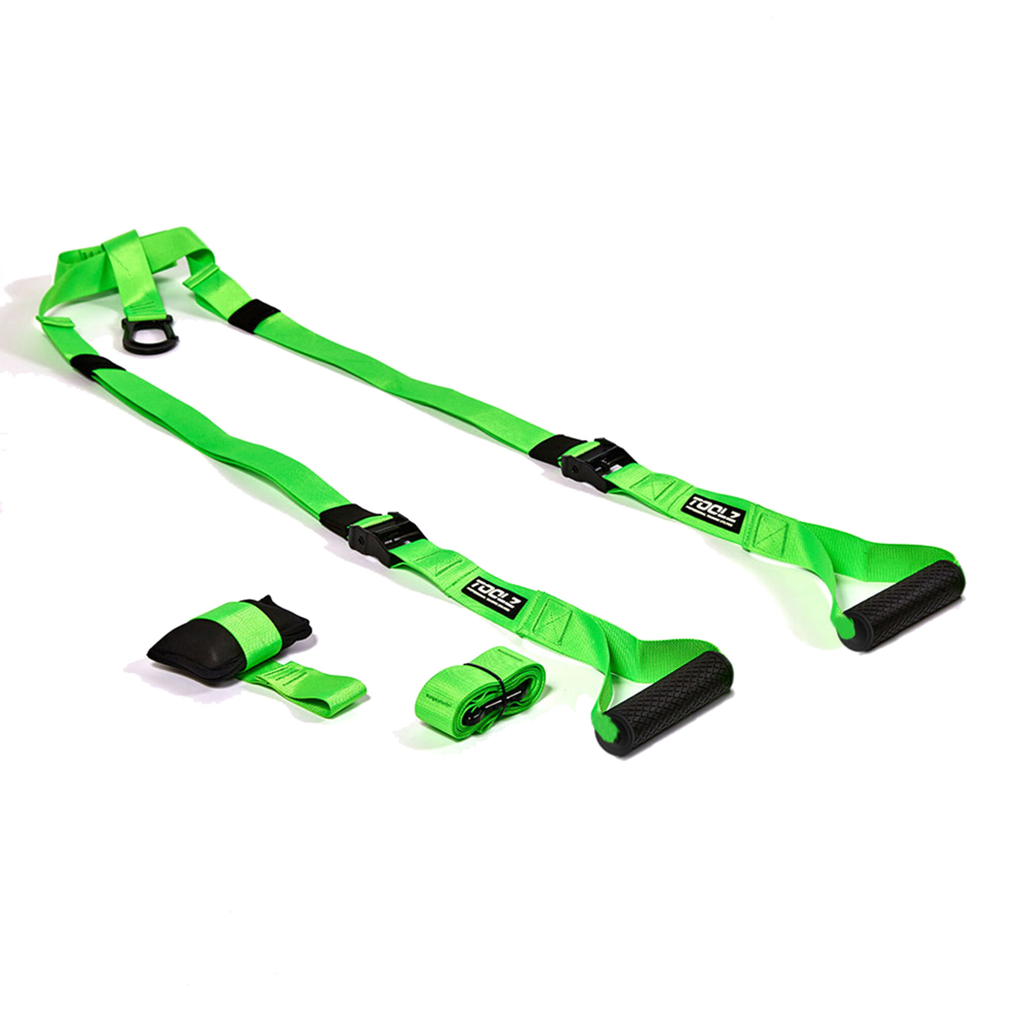 Sling Trainer Training Device - Green, Black