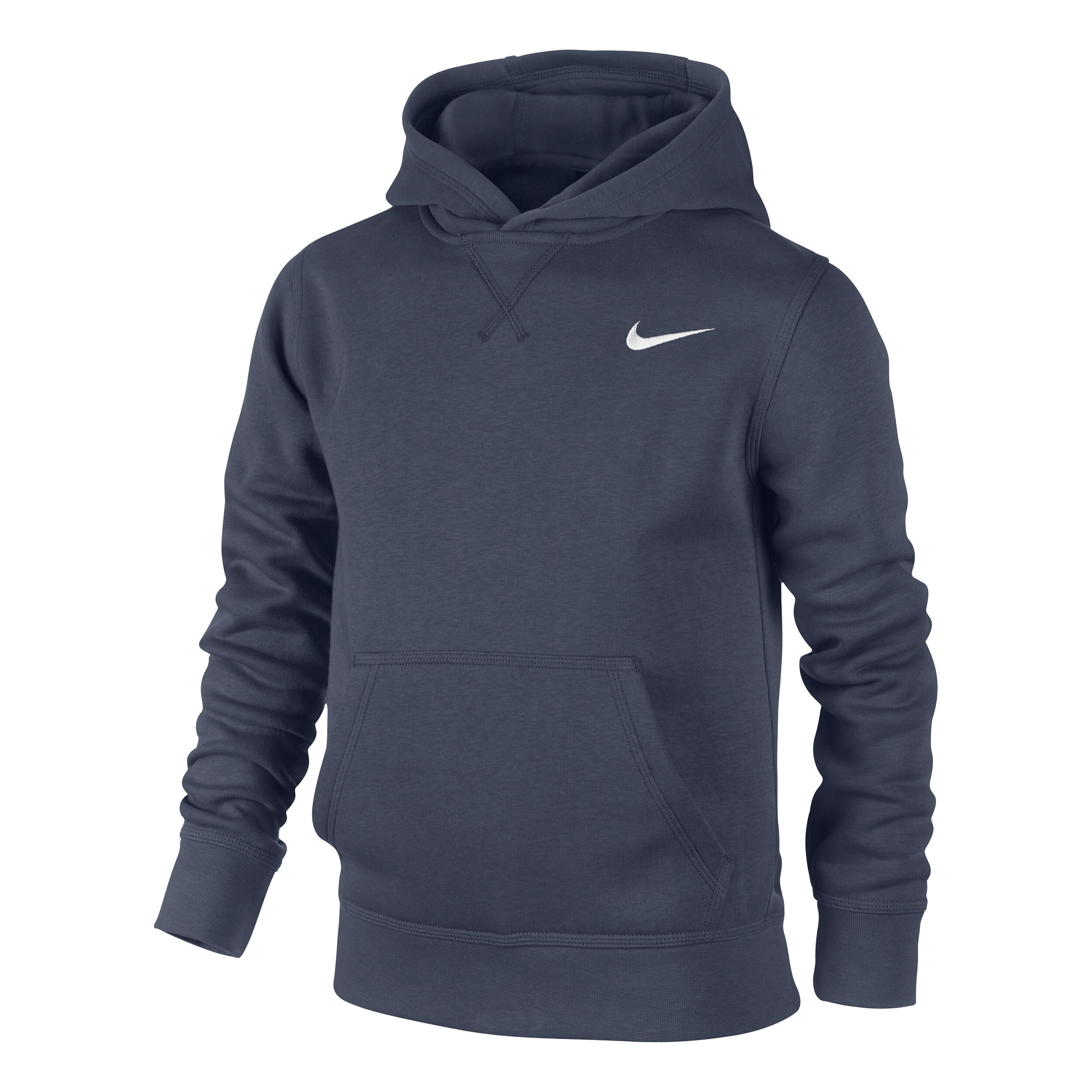 Buy Nike YA76 Brushed Fleece Hoody Boys Dark Blue White online