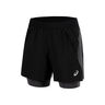Road 2in1 5in Running Shorts Men-Black,Dark Grey