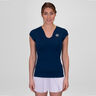 Crew V-Neck T-Shirt Women-Dark Blue