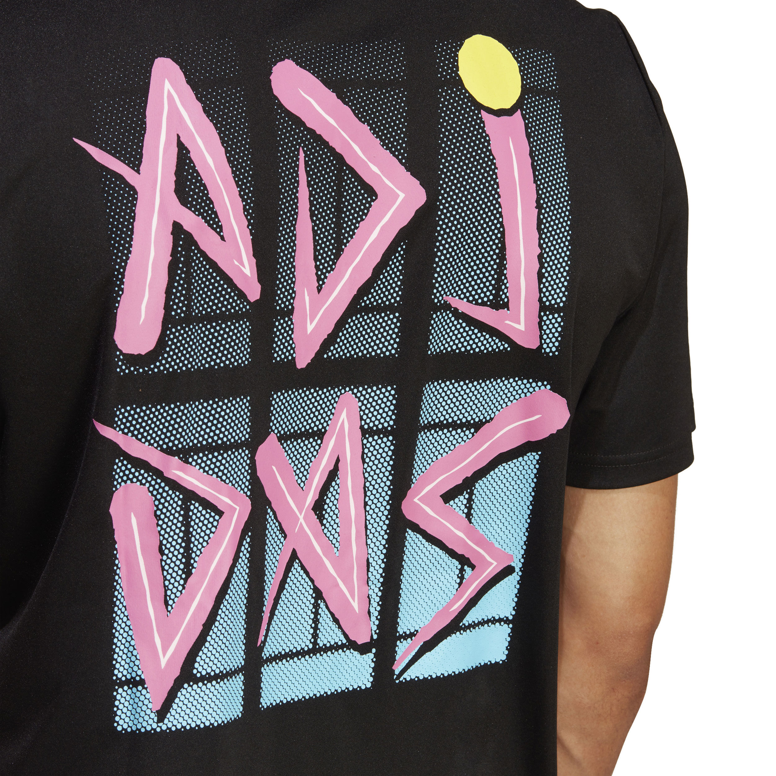 Tee shirt adidas noir homme sales