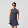 Ace Pocket Ribbed Tank Top Women-Blue Grey