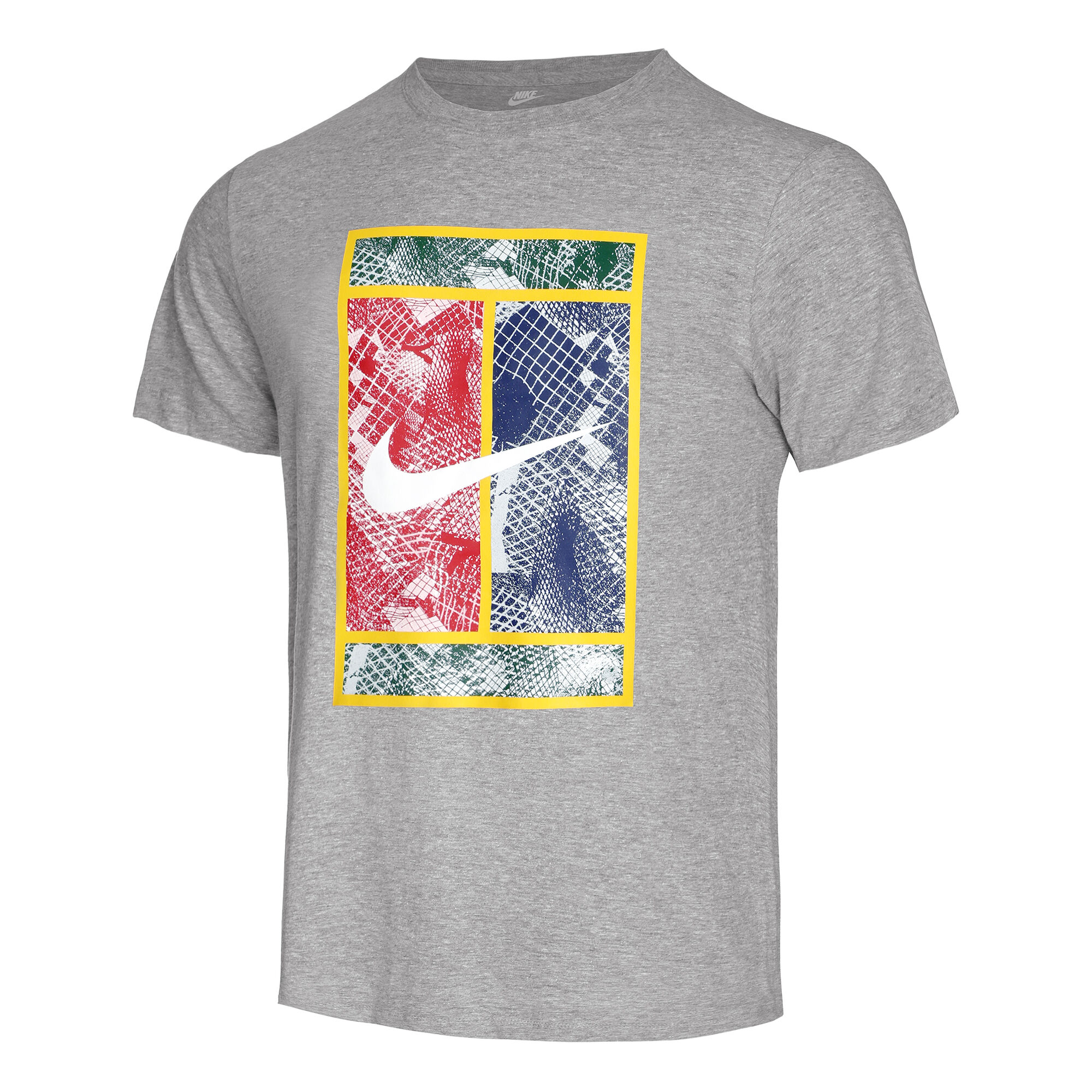 Nike Court Heritage T-Shirt - Grey, Multicoloured online | Tennis -Point