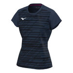 Mizuno Tennis apparel Mizuno Chiba T-Shirt Women-Dark Blue