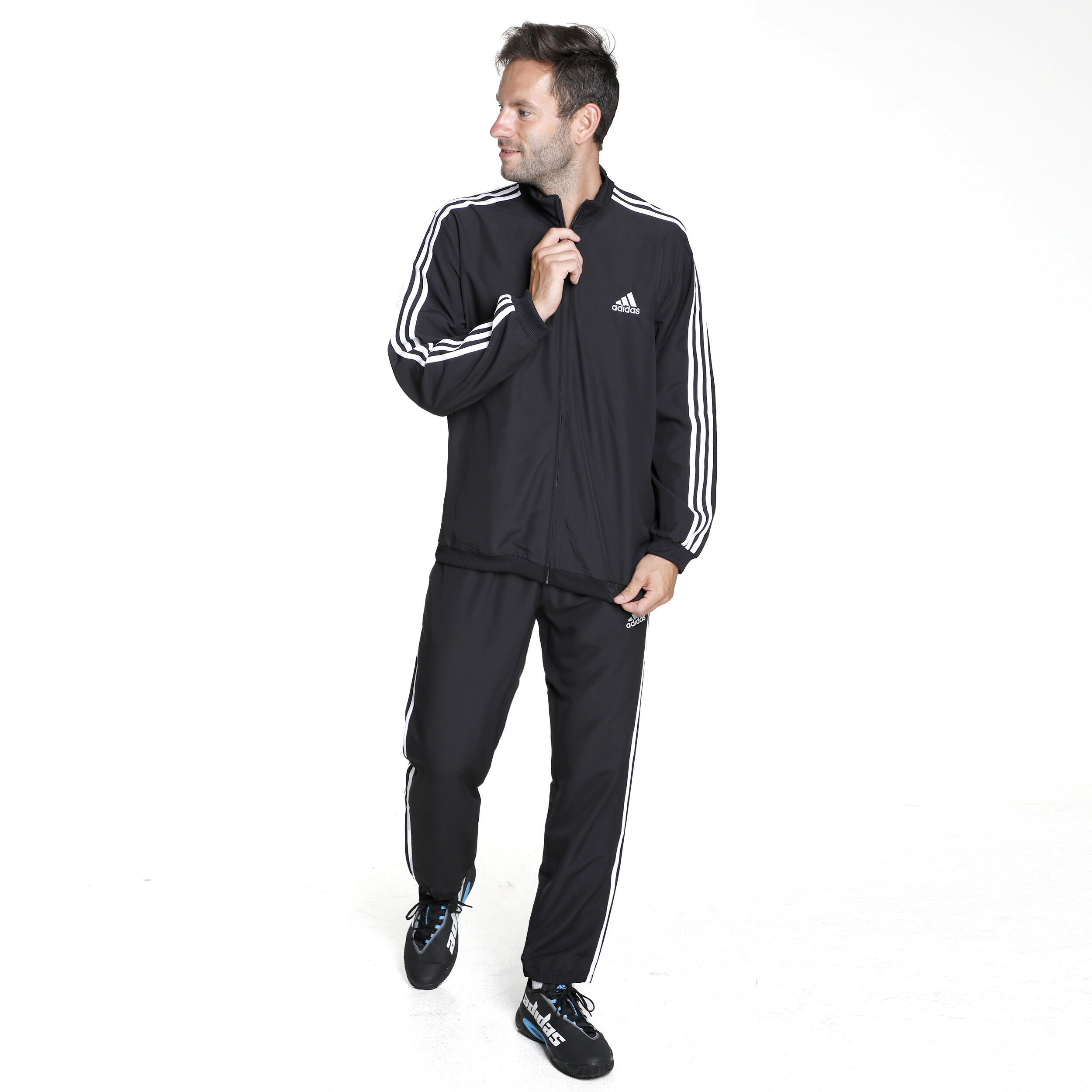 Buy adidas 3 Stripes Woven Tracksuit Men Black online Tennis Point COM