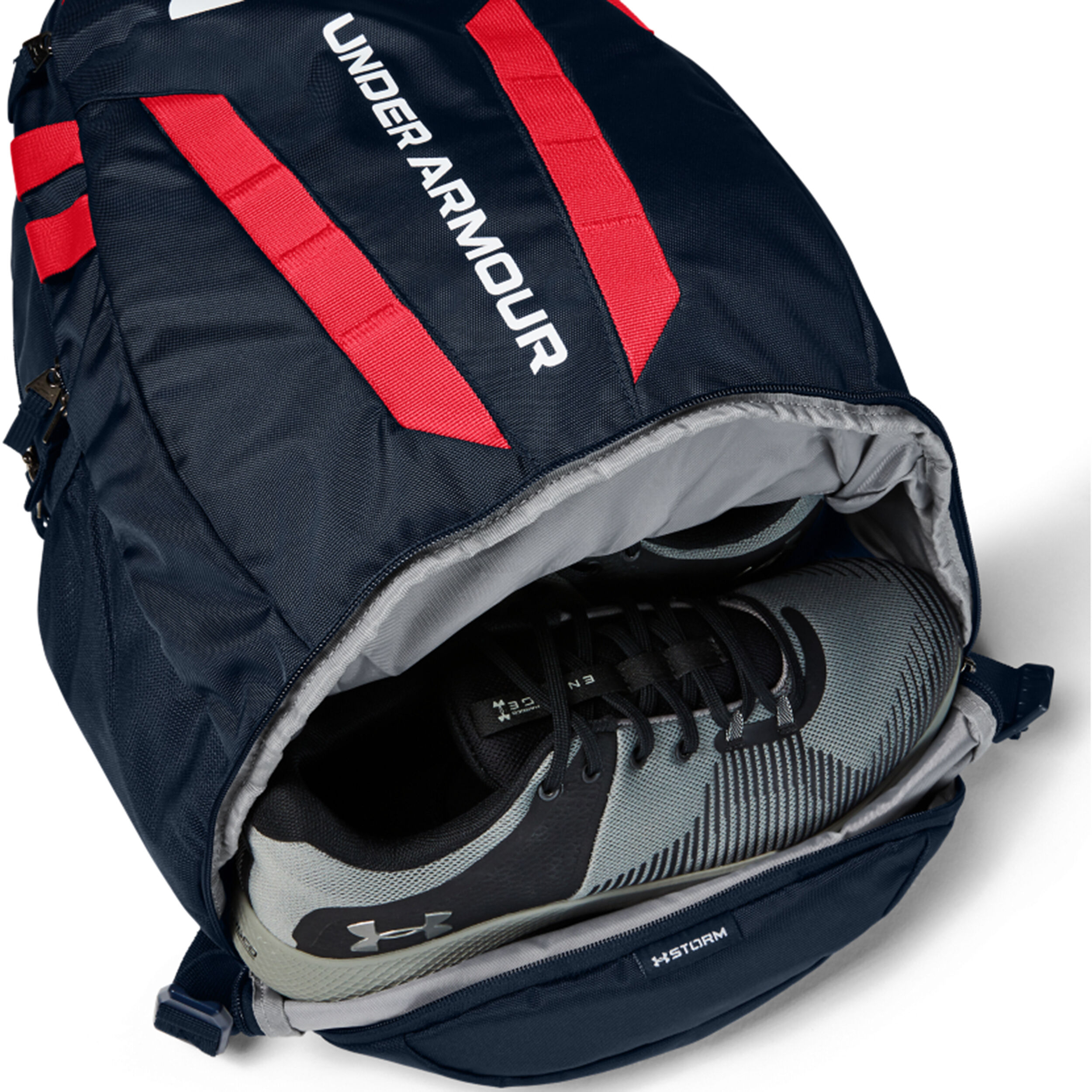 Buy Under Armour Hustle 5.0 Backpack Blue Red online Tennis Point COM