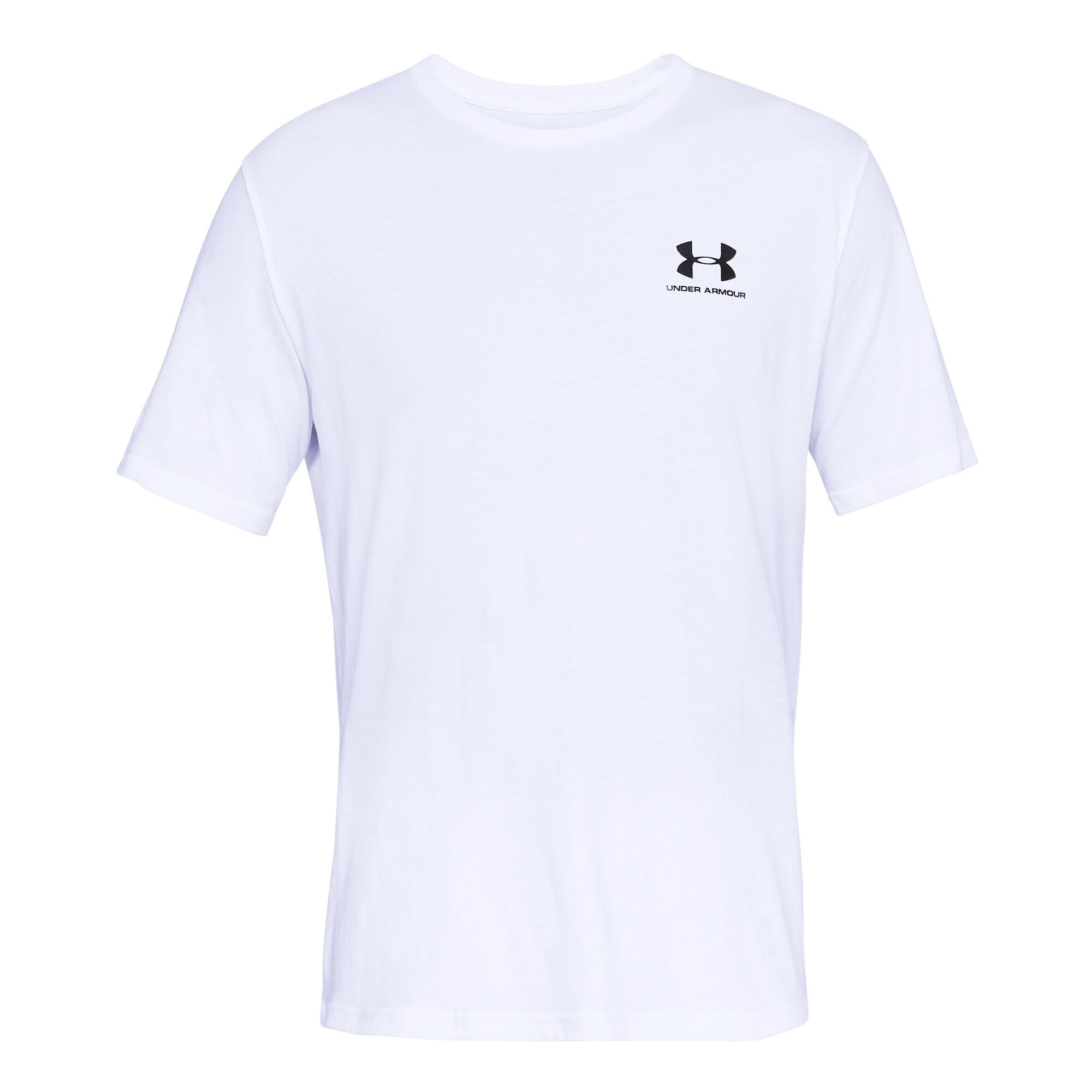 Buy Under Armour White, COM T-Shirt Point Black Tennis Men Sportstyle online | Left Chest