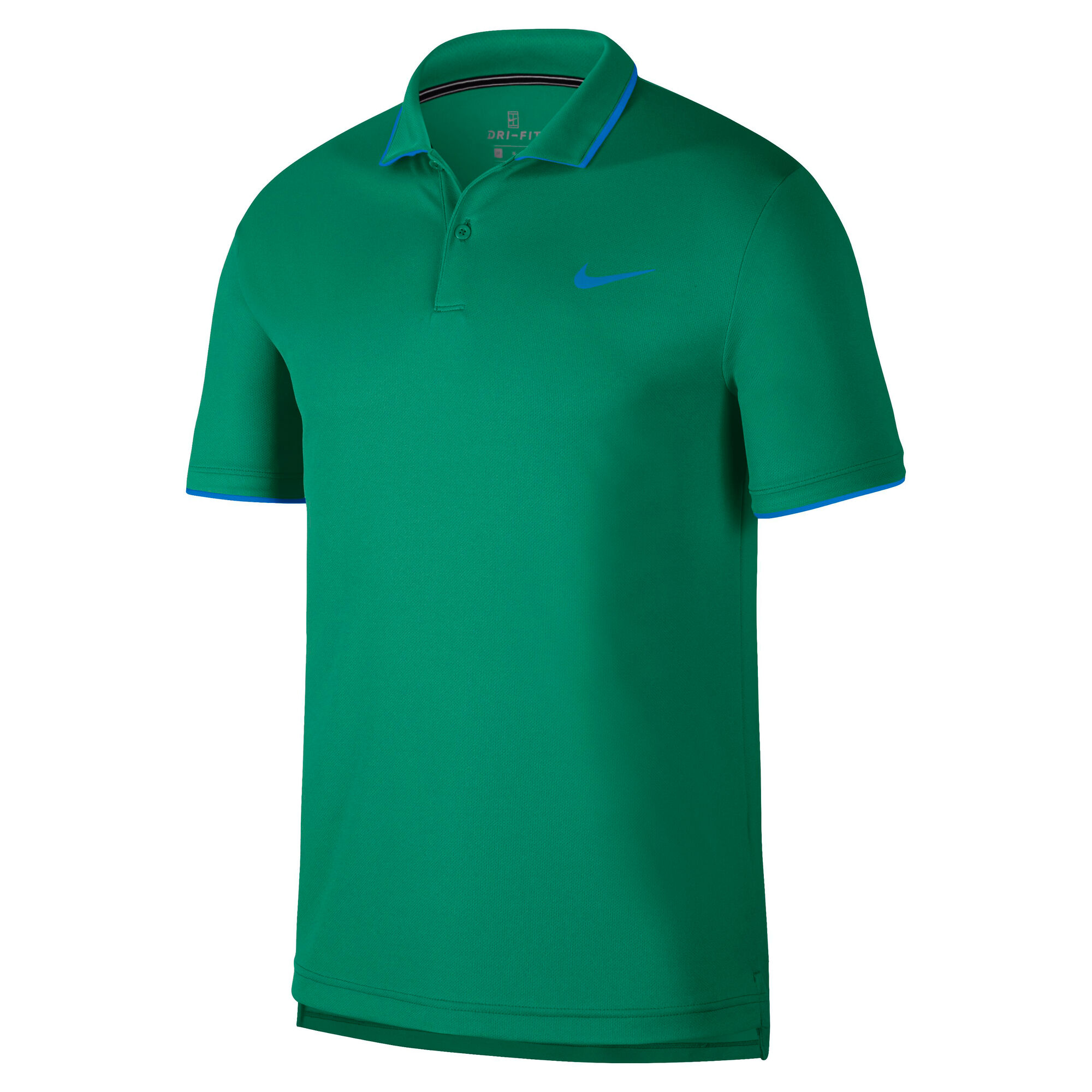 buy Nike Court Dry Polo Men - Green, Blue online | Tennis-Point