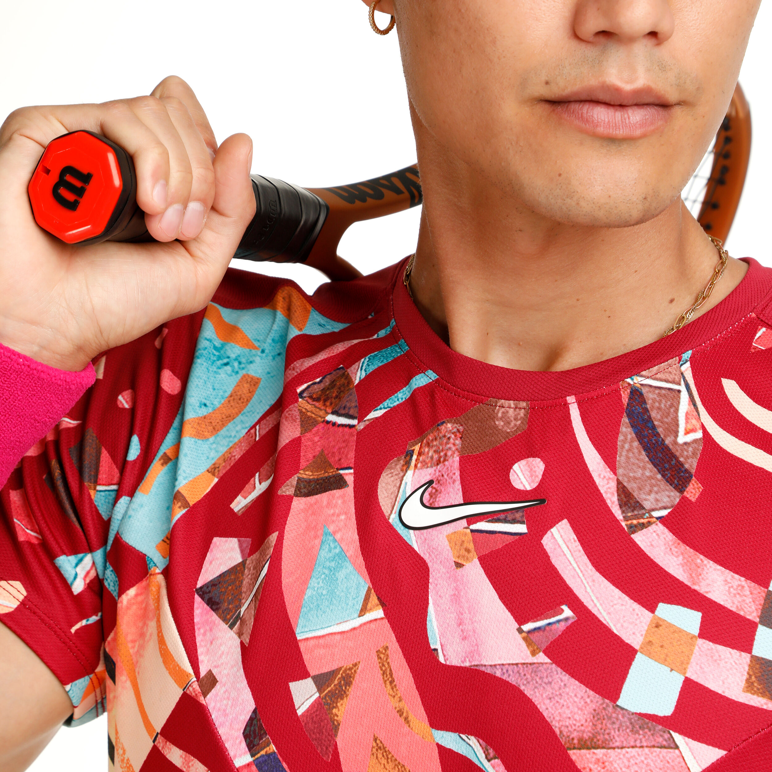 史上最も激安 Buy Nike Multicoloured Berry, Men T-Shirt Slam Court Dri-Fit ウェア