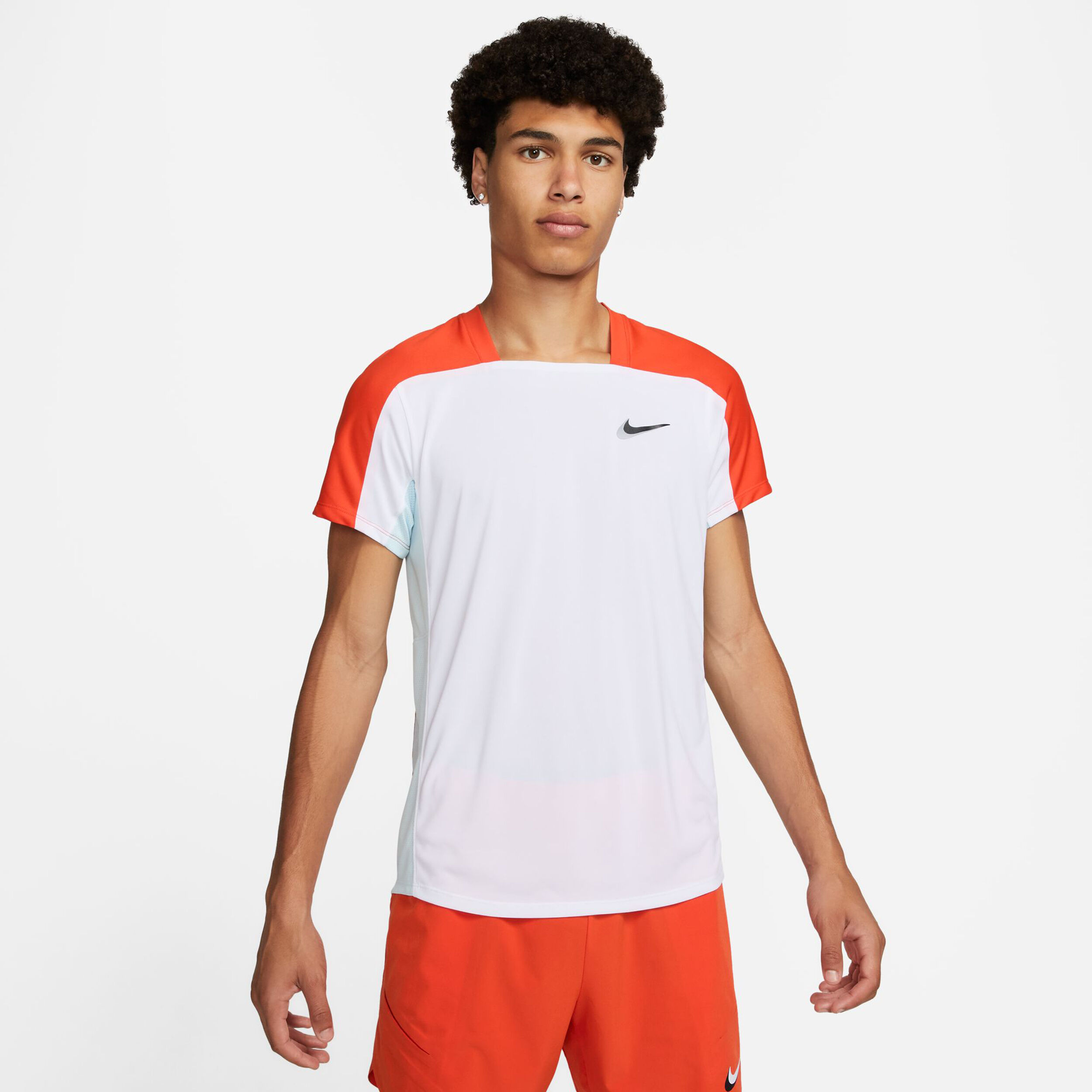 Buy Nike Dri Fit Slam T Shirt Men White Orange online Tennis