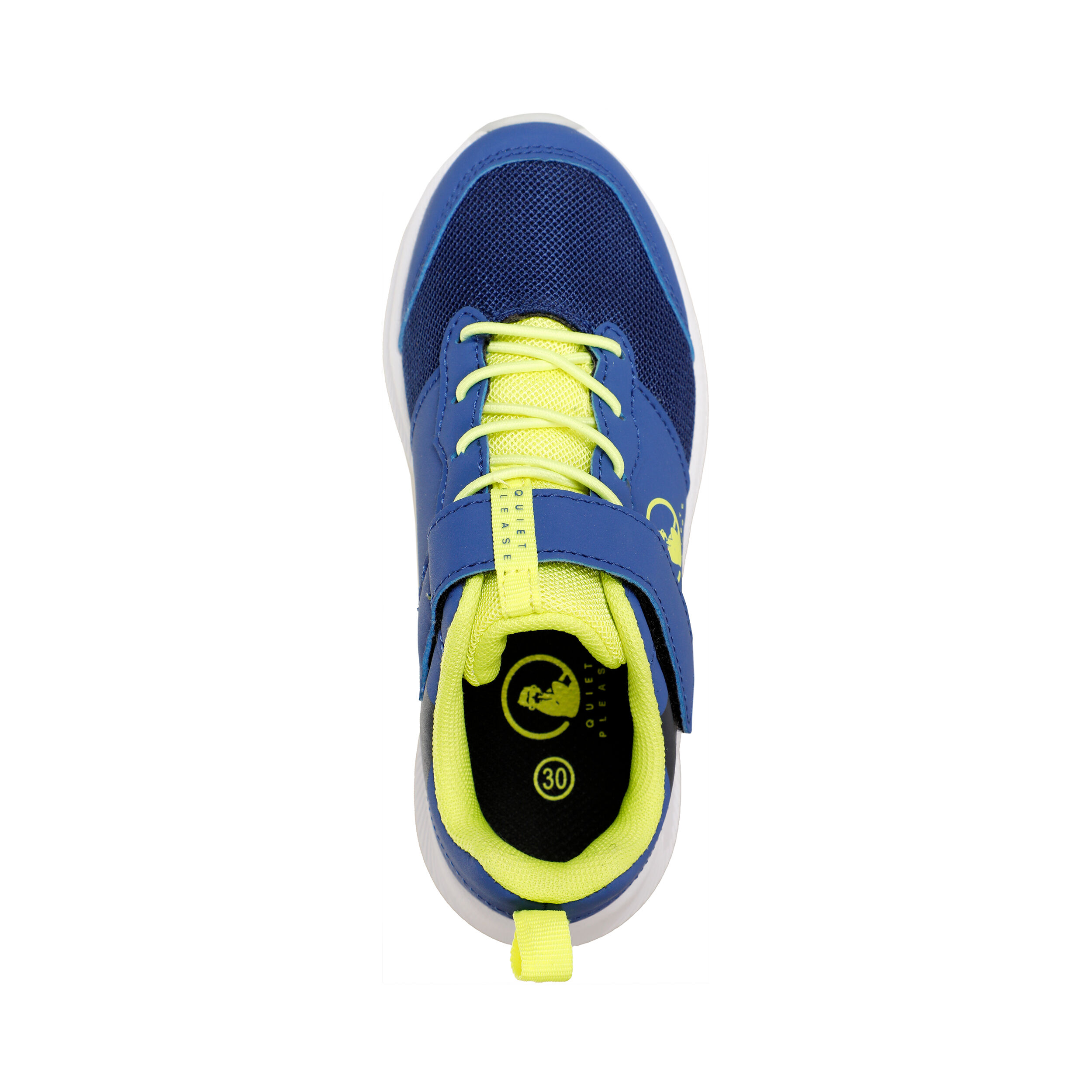 Blue and yellow tennis shoes shop