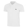 Ribbed Collar Polo Men - white