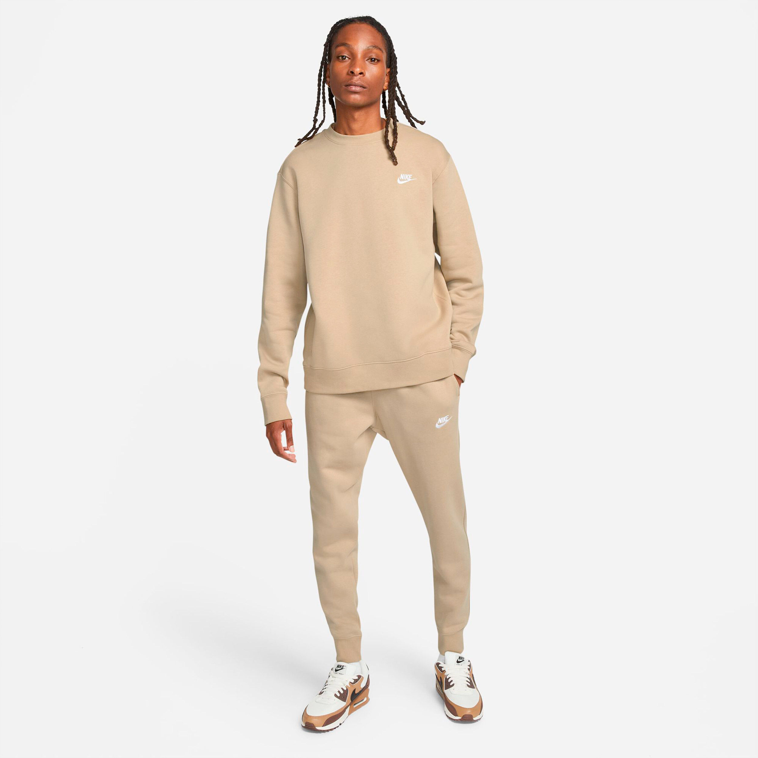 Sportswear Club Sweatshirt Men Beige