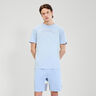 Quesco T-Shirt Men-Light Blue