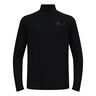 Essential 1/2 Zip Running shirt Men-black, black