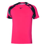 Mizuno Clothing Mizuno Frontier Shadow T-Shirt Men-Pink,Multicoloured