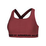 Under Armour Clothing Under Armour Crossback Mid Sports Bras Women-Wine Red
