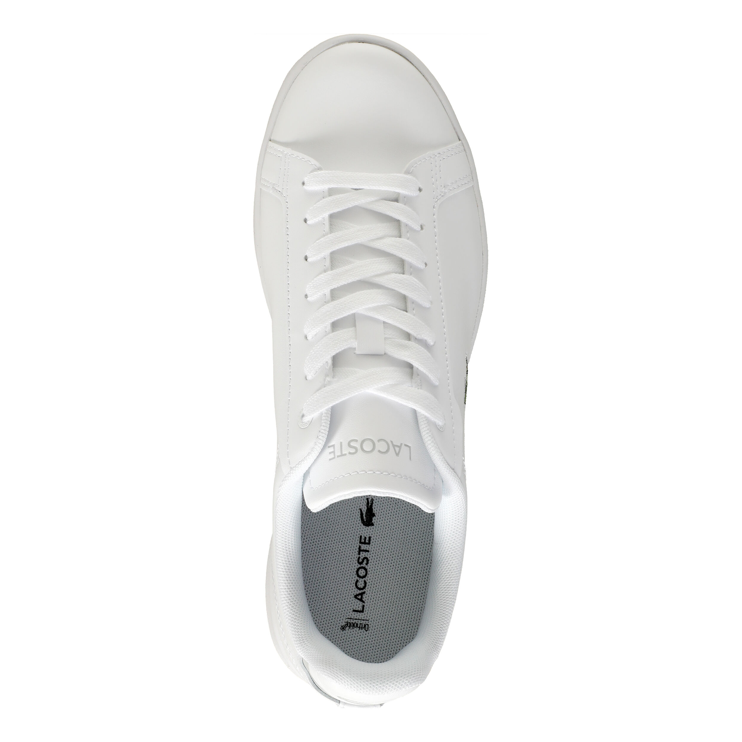 Lacoste silver discount shoes