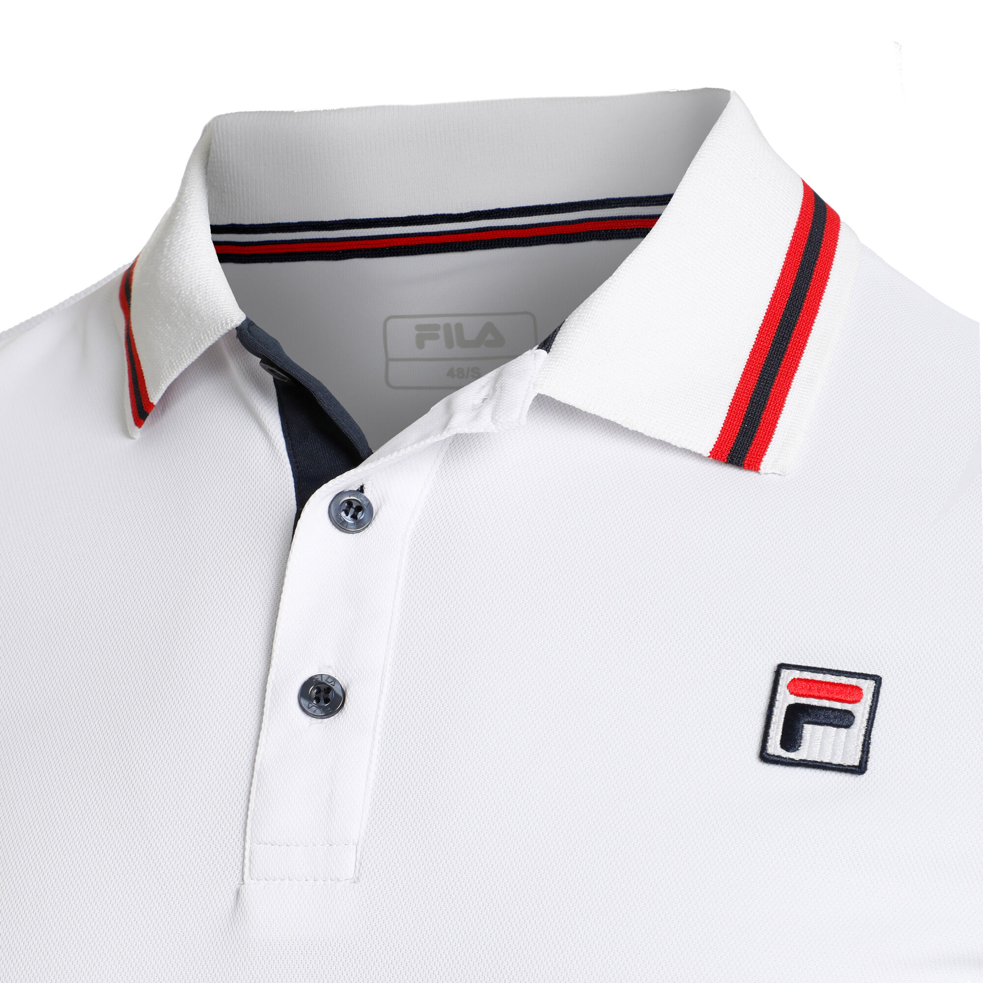 Udfør Tage af ulovlig buy Fila Core Button Piro Polo Men - White, Red online | Tennis-Point