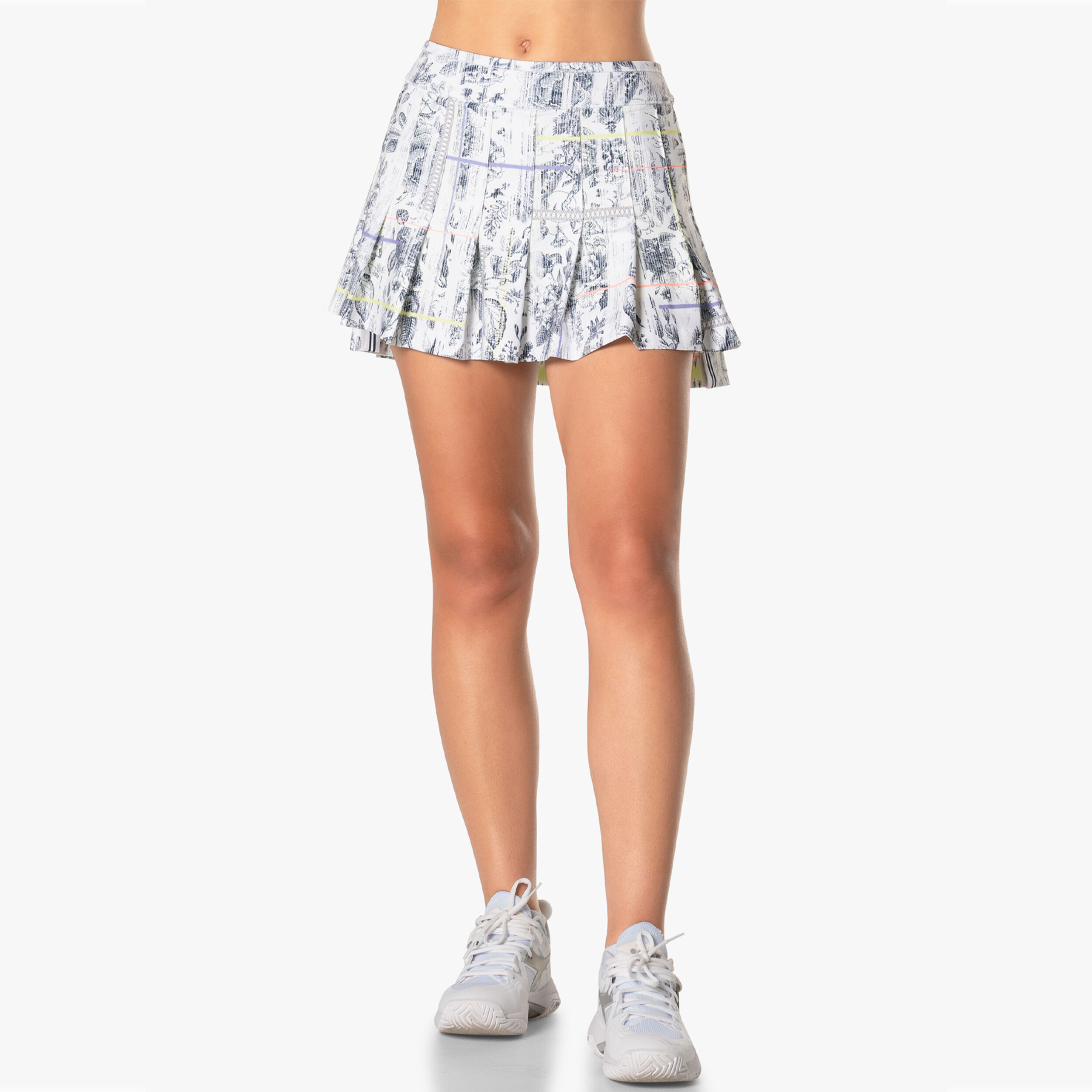 Electric Toile Skirt Women - White, Multicoloured