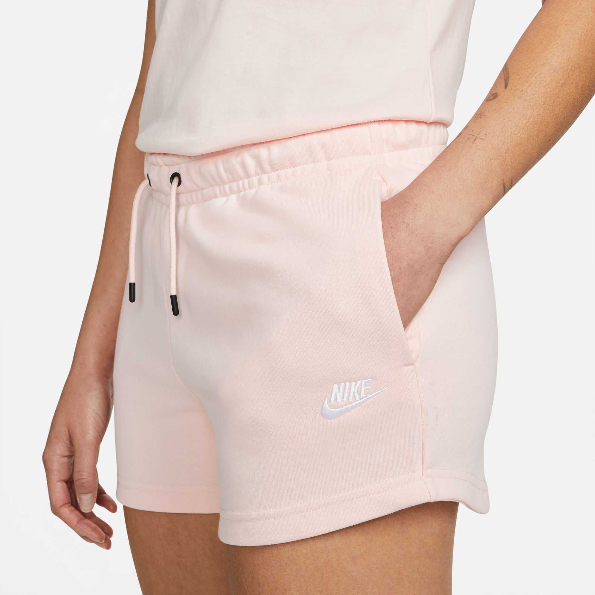 Pink nike shorts sales womens
