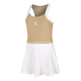 Image of Wild Volley Dress Women-Beige,White